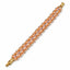 Aurelle — champagne beaded bracelet by ArtsWeave, isolated on a white background