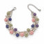 Floriel — sculptural floral cluster bracelet by ArtsWeave, isolated on a white background