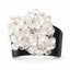 Nivele — white petal cluster ring by ArtsWeave, isolated on a white background