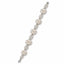 Sylphe — silver-tone floral beaded bracelet by ArtsWeave, isolated on a white background